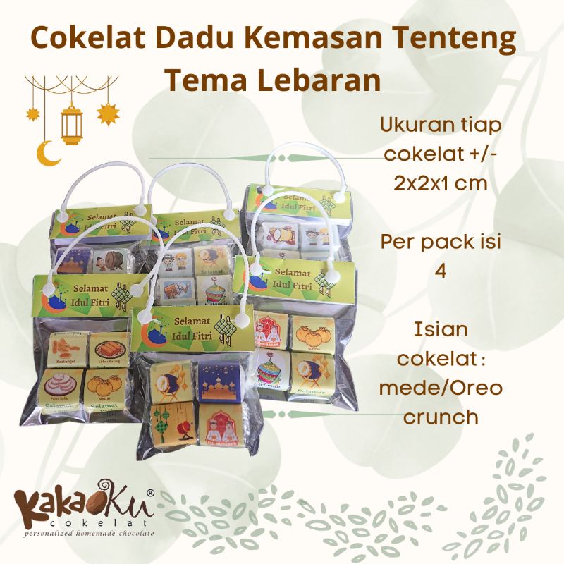 

Cokelat Dadu Kemasan Tenteng Tema Lebaran