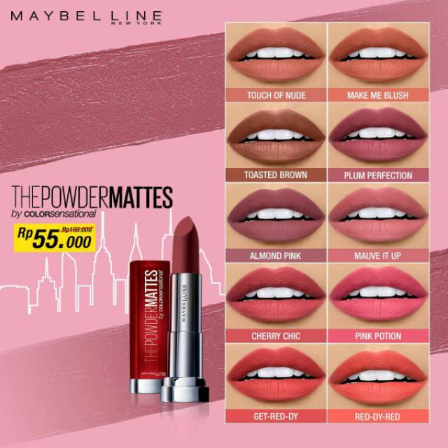 Lipstick Powder Matte By Maybelline