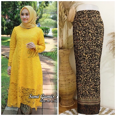 ( PROMO BIG SALE ) SETELAN PREMIUM Kebaya TUNIK JUMBO /kebaya TUNIK Brokat/kebaya modern/kebaya kond