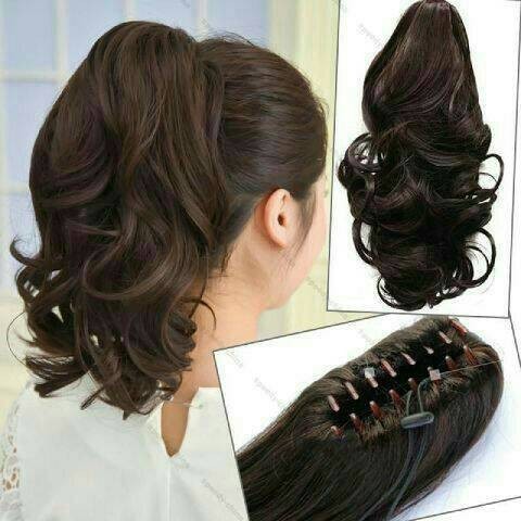 ponytail hair clip 30cm wave jepit rambut