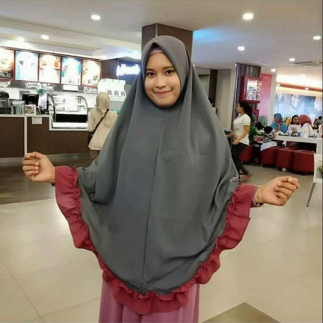 INSTAN KRIWIL ori ANNISA Hijab/Khimar Kriwil/Khimar Instan/Khimar Simpel