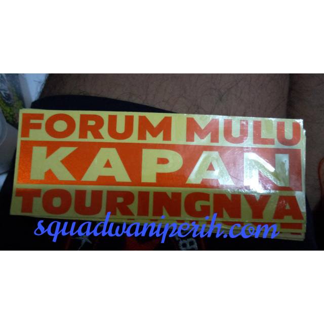 

Cutting sticker Forum Mulu