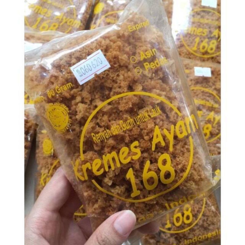 

[ONLY JNT] TERLARIS KREMESAN AYAM 168 / KRUPUK KREMES AYAM ORIGINAL ASIN GURIH