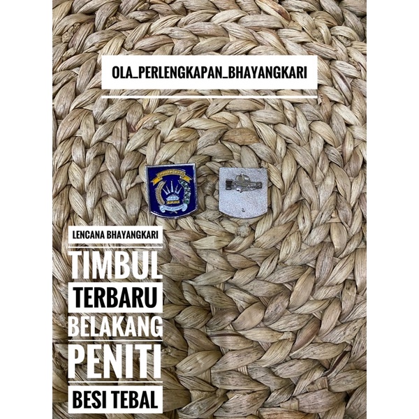 

Lencana bhayangkari Logo Terbaru Tebal, Timbul, Belakang Peniti