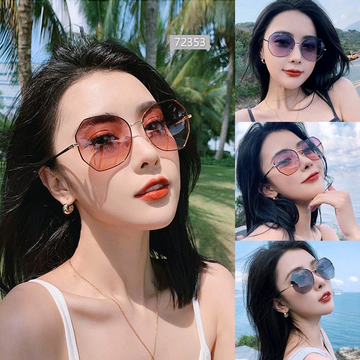 (GS) Kacamata Bentuk Kotak Permen Sunglassess Colours Kacamata