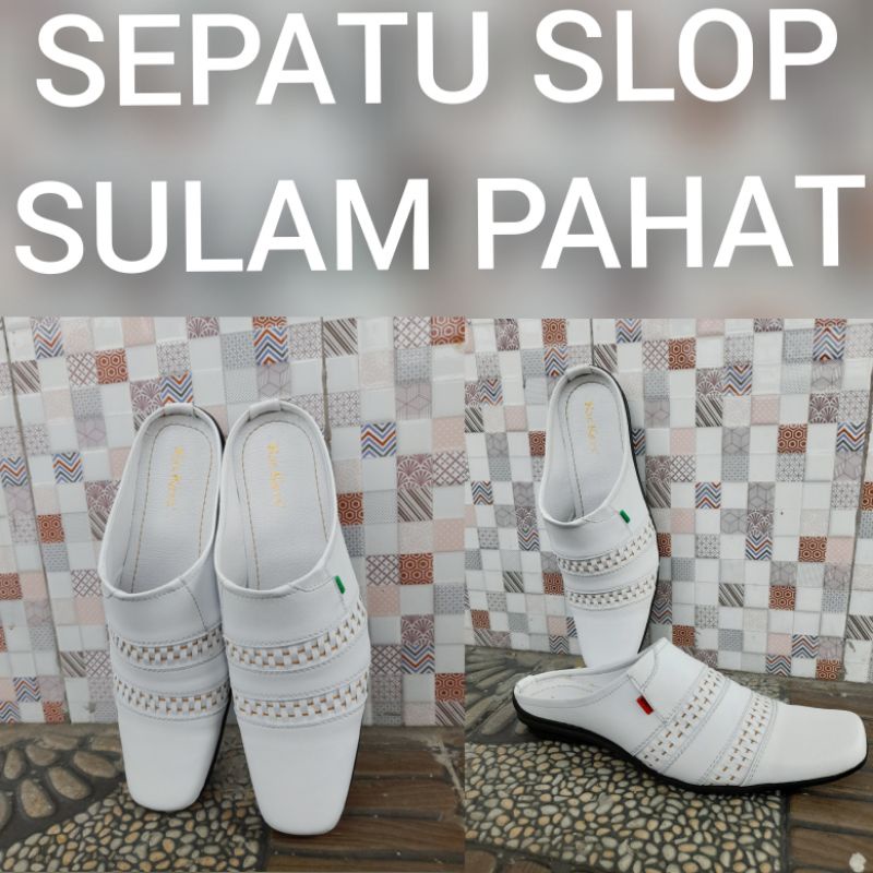 SEPATU SLOP SULAM PAHAT //SEPATU SLOP PRIA //SEPATU SLOP EXCLUSIVE