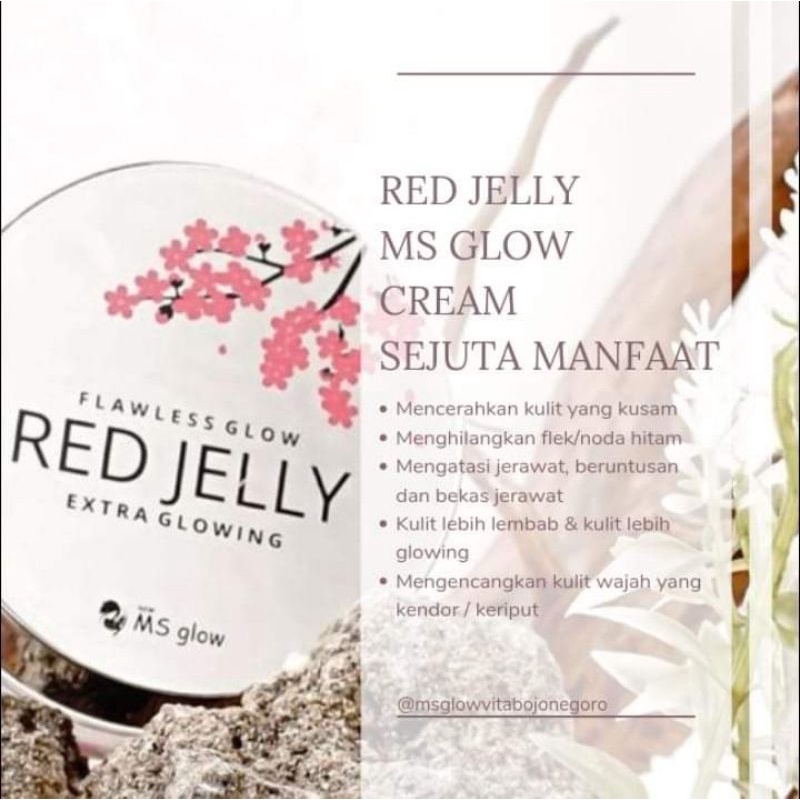 Ms glow red jelly /red jelly flawless ms glow /RJ /original / Red Jelly Ori