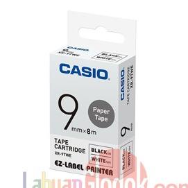 

Ez Label Printer Xr-9Twe 9Mm Paper Black On White Tape Label Casio Terlaris