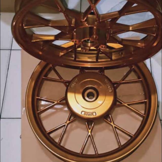 Velg racing motor beat scoopy vario tapak lebar ukuran 185-14 dan 215-14