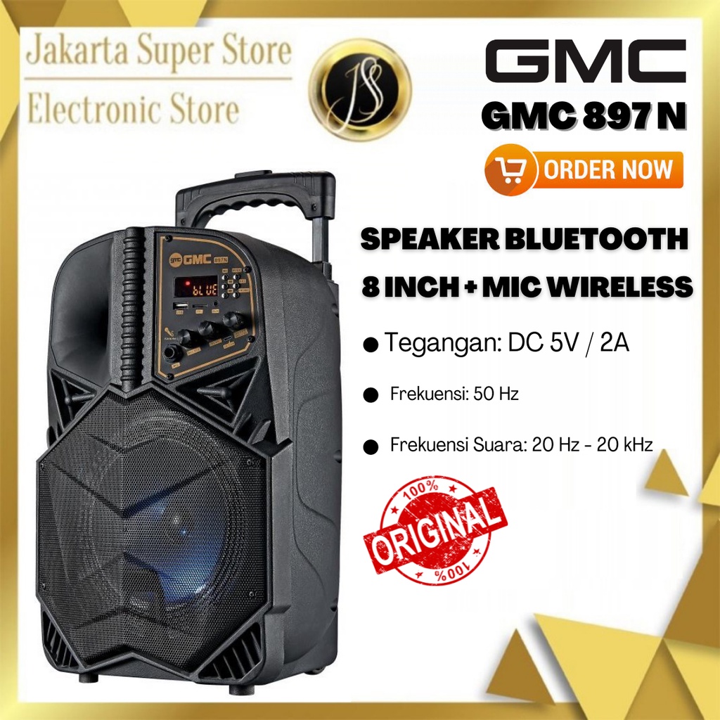 SPEAKER BLUETOOTH GMC 897 N 8 INCH