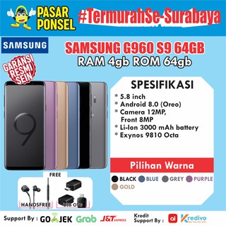 SAMSUNG GALAXY S9 PLUS 64GB GARANSI RESMI TERMURAH SE