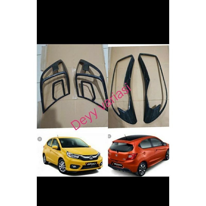 garnish mobil brio 2018-2022 carbon