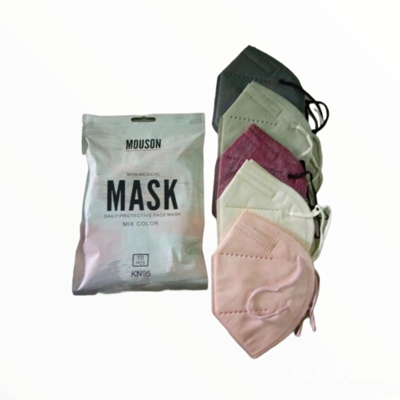 GROSIR MURAH - Masker KN95 Mouson (Mix Warna 10pcs)