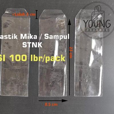 

➤Stock Banyak➤ 8TNQR Plastik STNK PVC / Sampul PVC Cover STNK uk. 8,5 x 23 ISI 100 pcs 81 ≛Pasti Murah