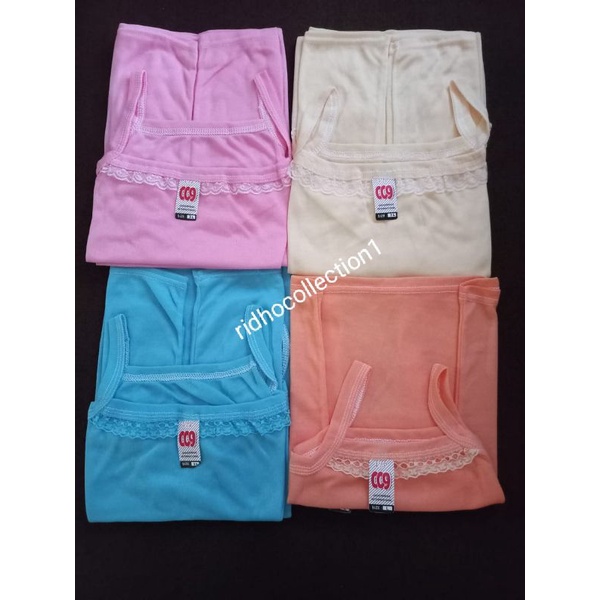 Tank top Wanita Murah / Kamisol Renda Tali Kecil / Kaos Dalam Wanita Murah