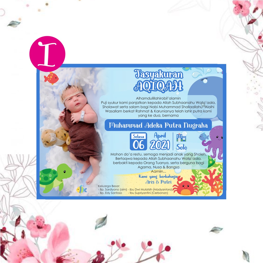 STIKER AQIQAH STIKER TASYAKURAN AQIQAH STIKER AQIQAH CUSTOM CETAK STIKER TASYAKURAN AQIQOH-I