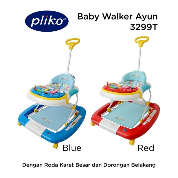 Baby Walker Pliko 3299T Kereta Belajar Jalan Bayi