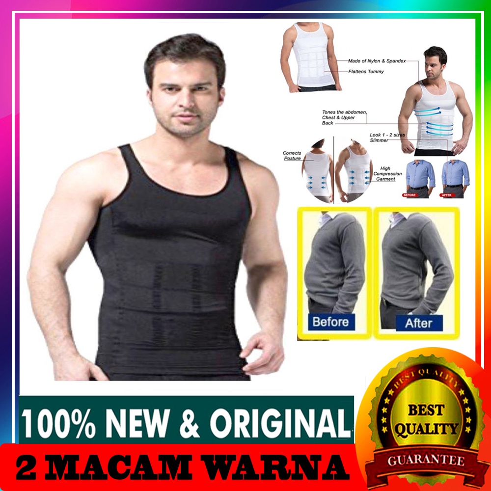 Slim N Lift Slim N Fit Body Shaping For Man Kaos Dalam Pria Baju Singlet Baju Pelangsing Pria