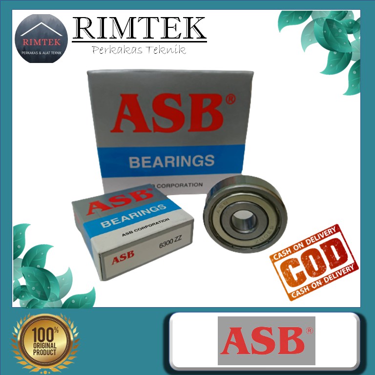 BEARING 6300 ZZ ASB / LAHER / LAKER 6300 ZZ ASB