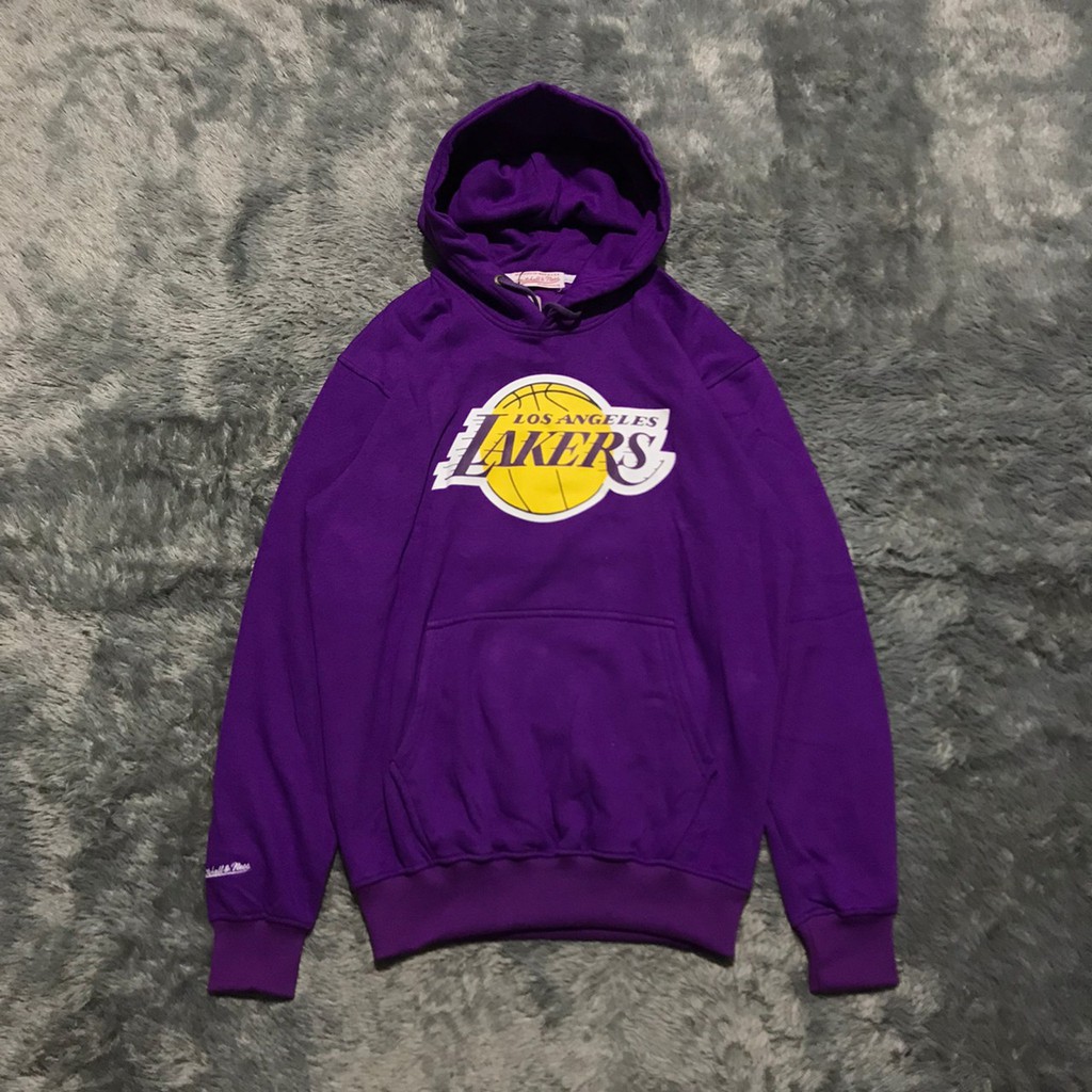 JAKET HOODIE MITCHELL AND NESS LA LAKERS BRYANT 24 HIGH MIRROR PREMIUM QUALITY TERLARIS