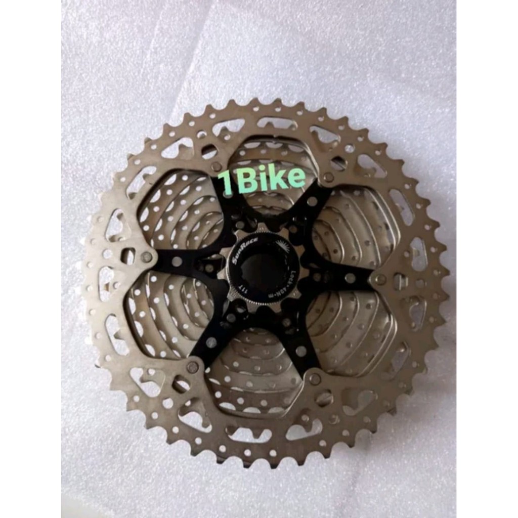 Sprocket Cassette Sunrace 10Speed 11-46T CSMS3 TAYO XSO Metalik Silver