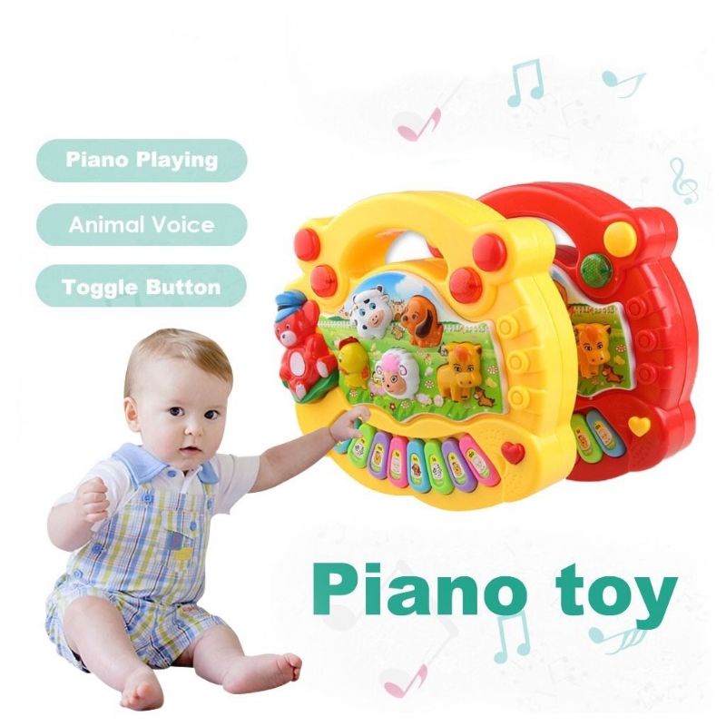 mainan piano anak motif snail