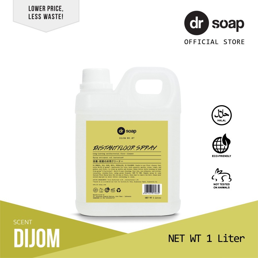 dr soap Instant Floor Spray 1L Sabun untuk Robot Vacuum Cleaner 1Liter