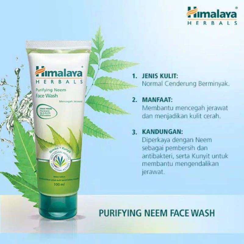 `ღ´ PHINKL `ღ´ himalaya neem face wash sabun cuci muka alami untuk kulit berjerawat jerawat