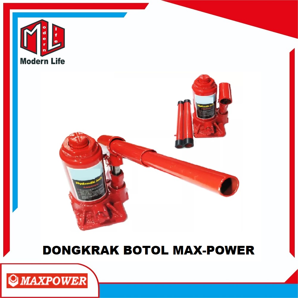 DONGKRAK BOTOL 2 TON / DONGKRAK MOBIL 2 TON / HYDRAULIC JACK MAXPOWER