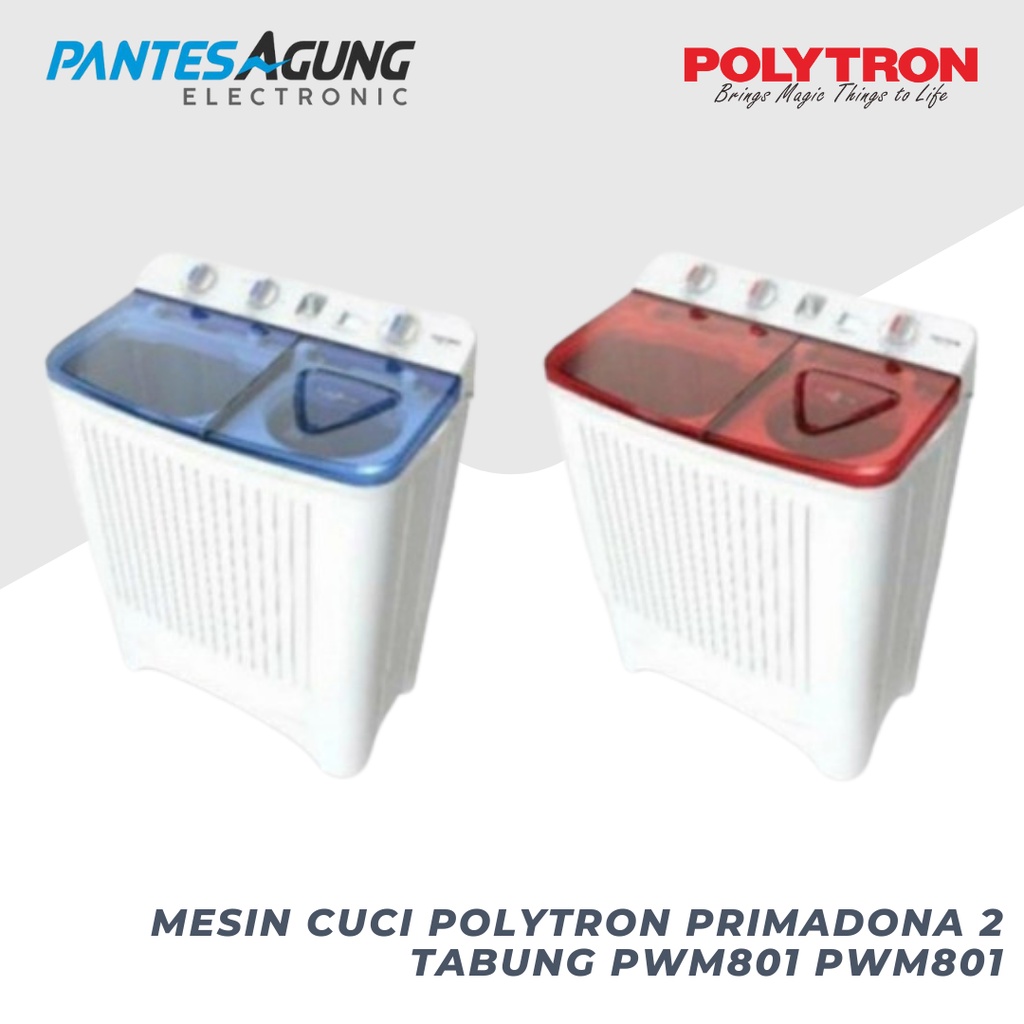 Mesin Cuci Polytron Primadona 2 tabung pwm801 pwm801 khusus bdg