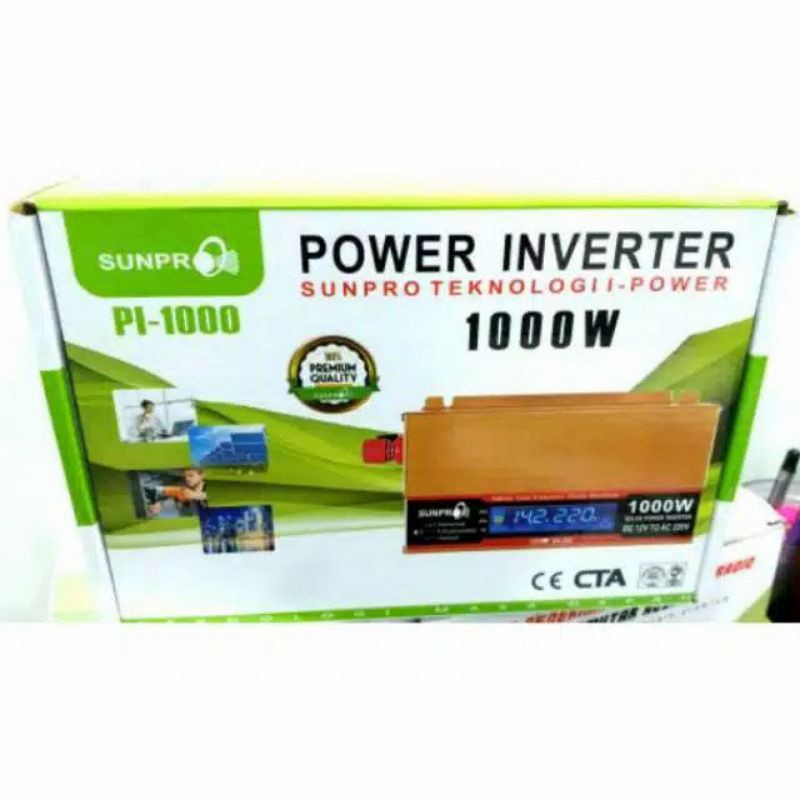 COD POWER INVERTER SUNPRO 1000W PI-1000//INVERTERSUNPRO 1000W PI-1000