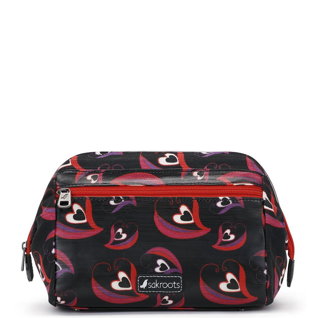 SAKROOTS Scarlet Sweet Heart Carryall Cosmetic Bag