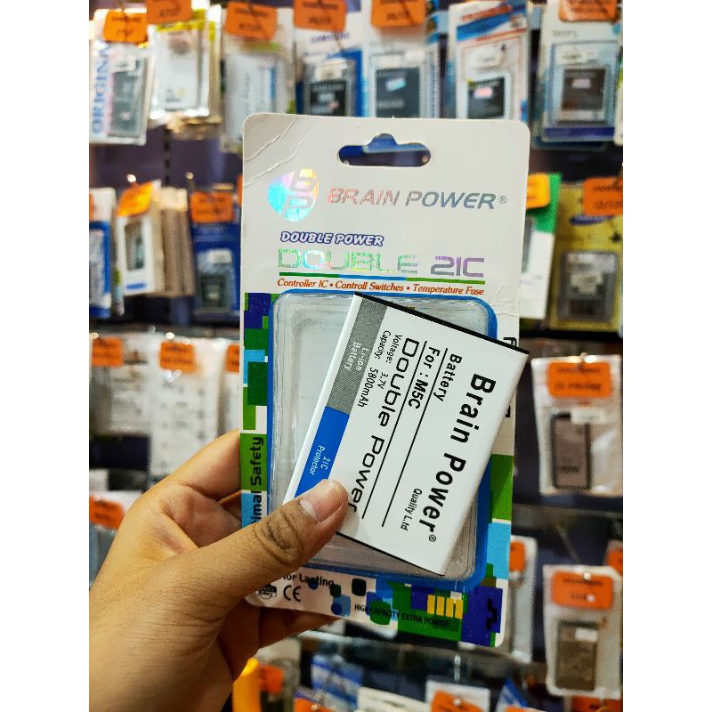 BATERAI BATRE BATTERY EVERCOSS M55C M5C BRAIN POWER DOUBLE POWER BERGARANSI