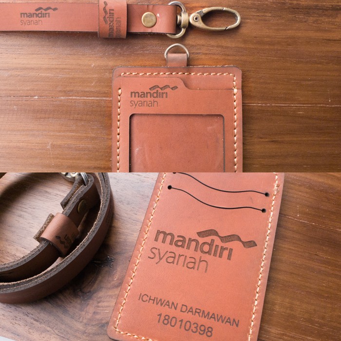 NAMETAG ID CARD HOLDER FREE CUSTOM NAMA DAN LOGO PERUSAHAAN