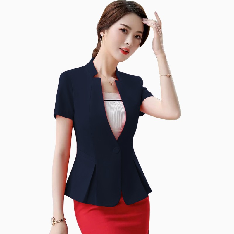 Blazer Kerja Kantor Wanita Gaya Korea Cantik Murah Terbaru - XSHOP Kanza