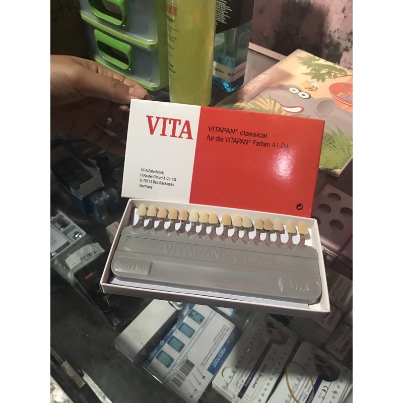 contoh warna gigi shade guide vitapan vita classical