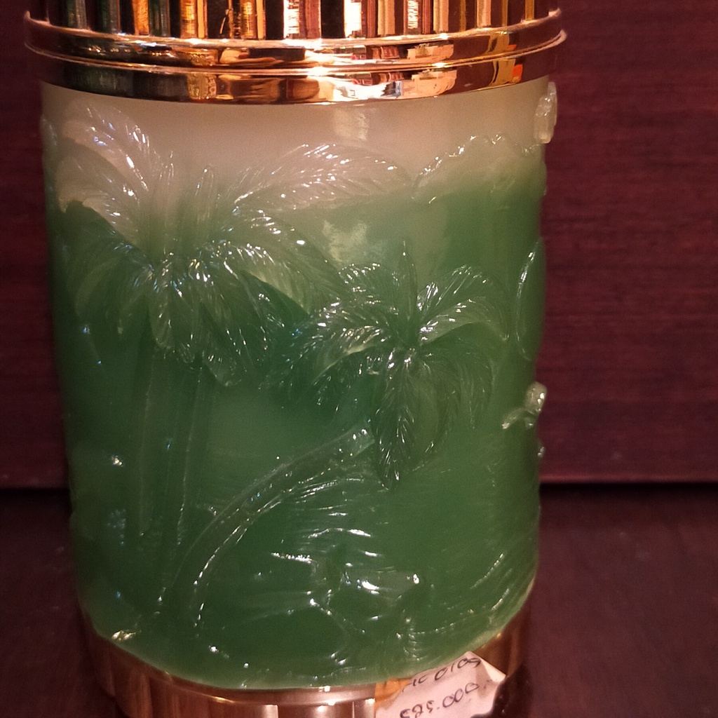 China Glass Art Tempat Teh Giok Hijau GC012