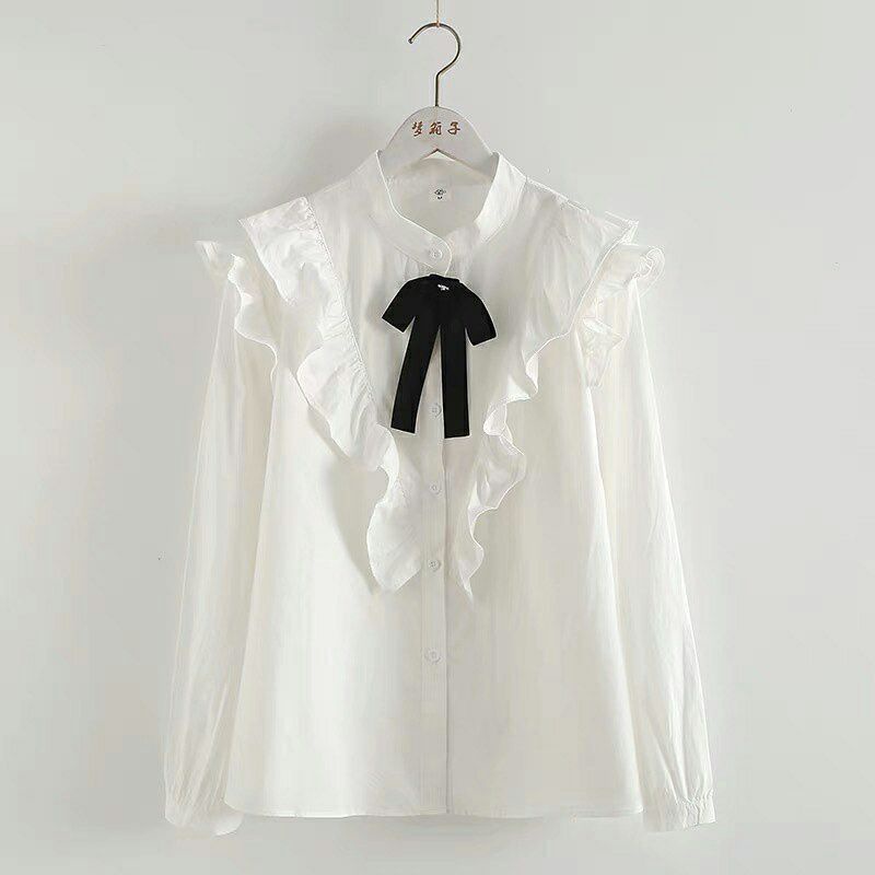 Bow Blouse / Blouse Putih / Kemeja Putih Polos / Blouse atasan / blouse korea / baju wanita