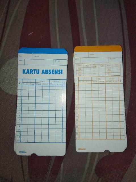 Kartu Absensi Kartu Absen Krisbow 100 Pcs