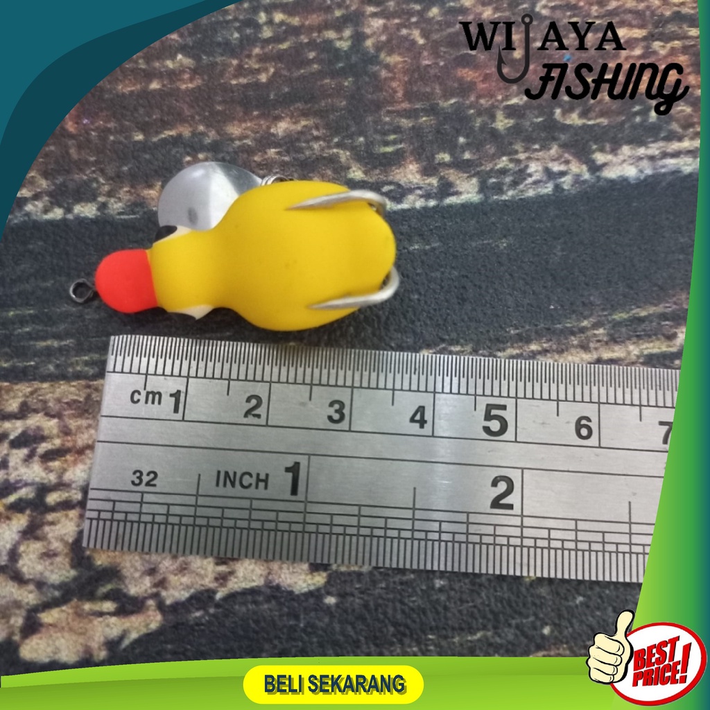 UMPAN PANCING LURE SOFT DUCK WARNA NATURAL SOFT FROG BEBEK UMPAN MAINAN UMPAN PALSU UMPAN KARET UMPA