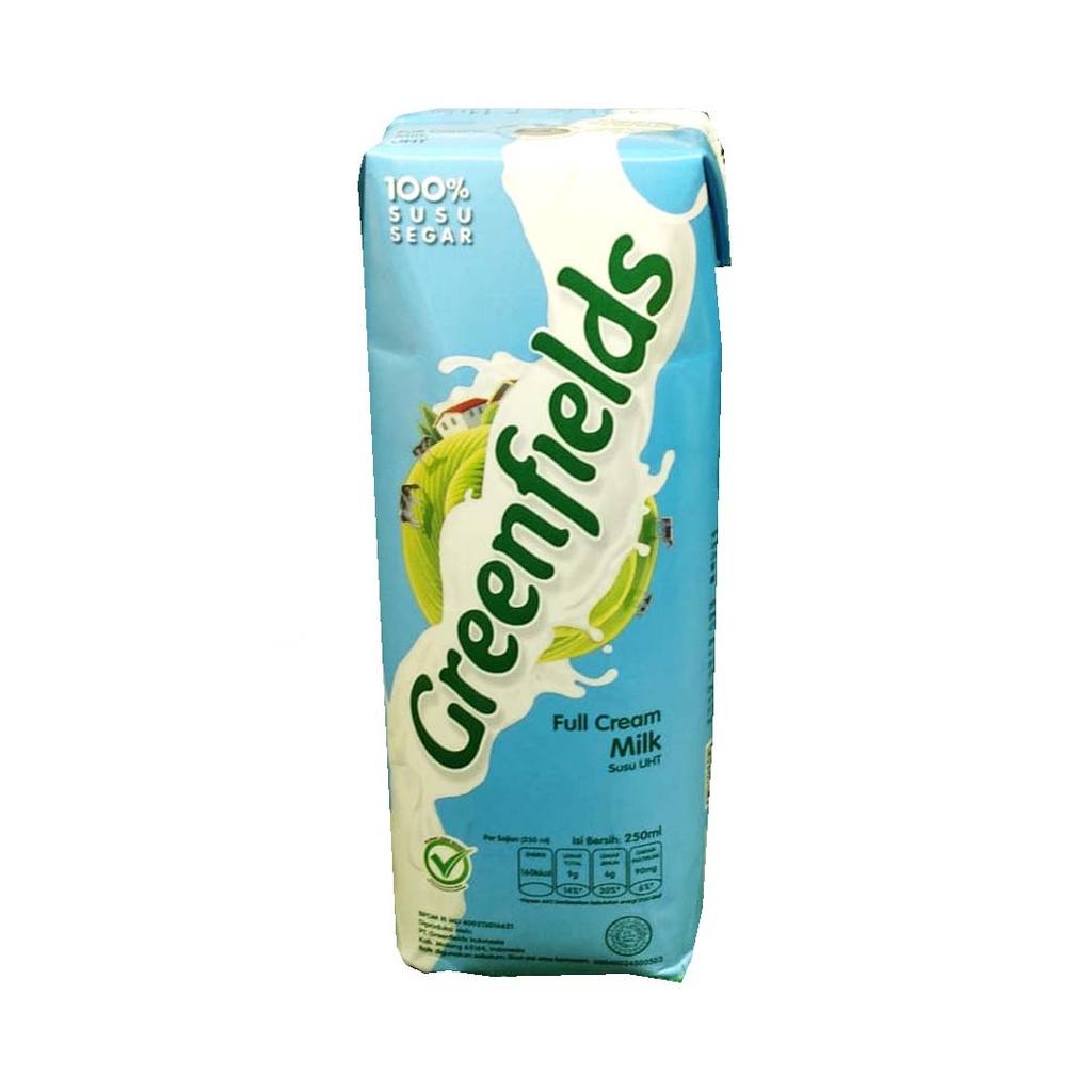 

GREENFIELDS FULL CREAM MILK 250ML