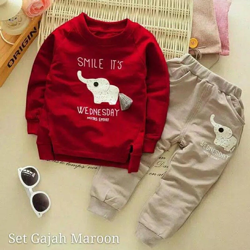 BO - SETELAN GAJAH / SETELAN FASHION ANAK / SETELAN / FASHION ANAK-ANAK