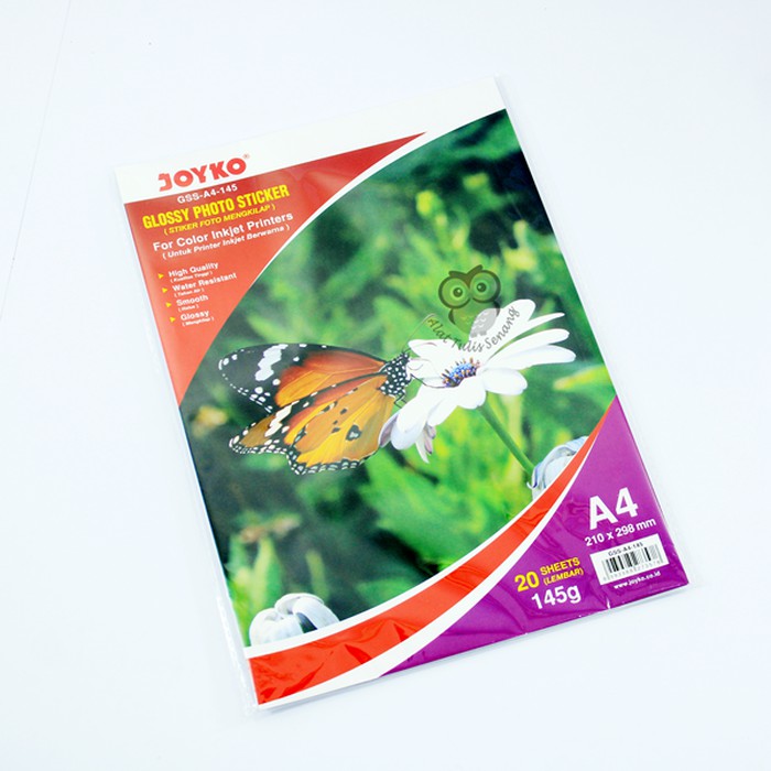 

Glossy Photo Sticker A4 145gsm Joyko