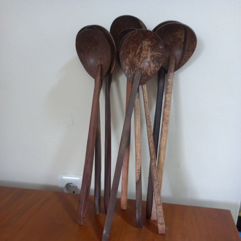 Irus Kayu Batok Kelapa, Panjang Gagang 30 cm