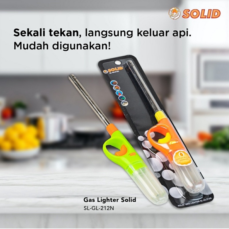 SOLID Pemantik Korek Api Gas Lighter GL 212N