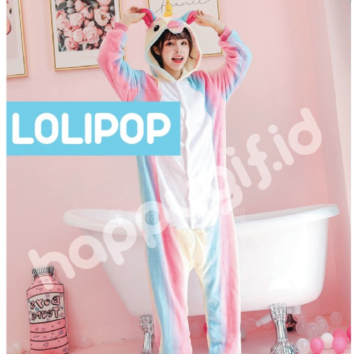 PIYAMA ONESIE KOSTUM BAJU DEWASA UNICORN 2 SPECIAL