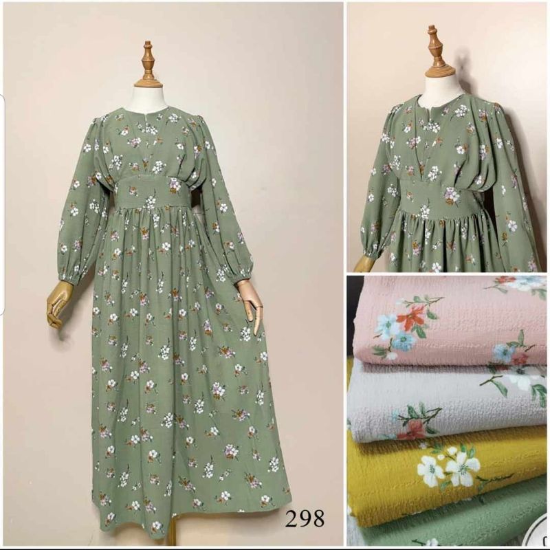 Crincle Midi Jadore Bunga