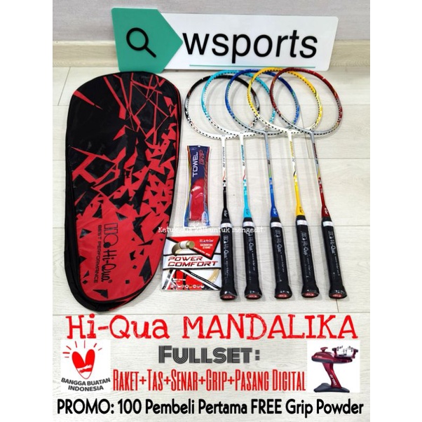 Raket Badminton HiQua Mandalika Original
