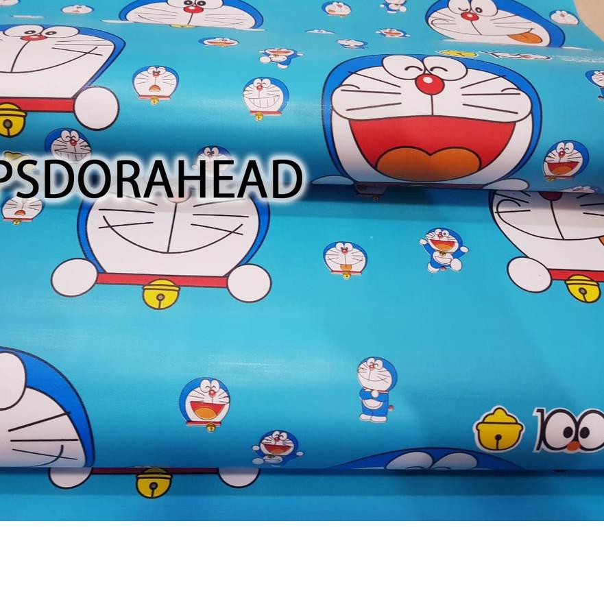 Wallpaper Dinding Motif Doraemon Kepala