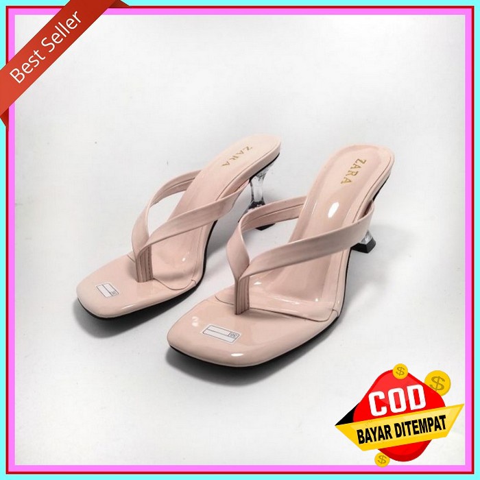 Hak Kaca Sanda Si Andin Sandal Heels Wanita Hilss Import Sendal Kondangan Hilss Kerja Kuliah Wisuda 